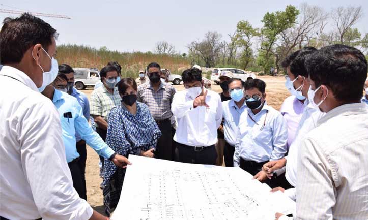 Div Com inspects pace of progress of works in AIIMS- Jammu