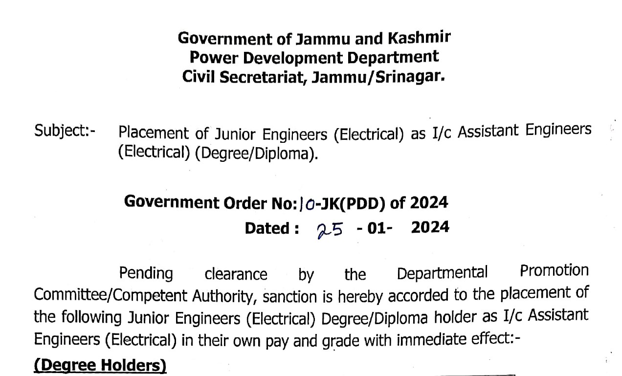 88 JEs promoted as AEs in JKPDD