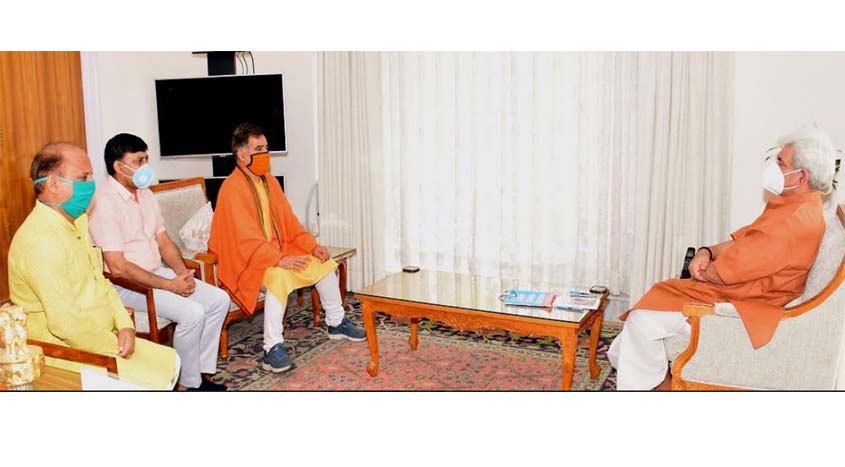  J&K BJP president meets Lt Guv Manoj Sinha