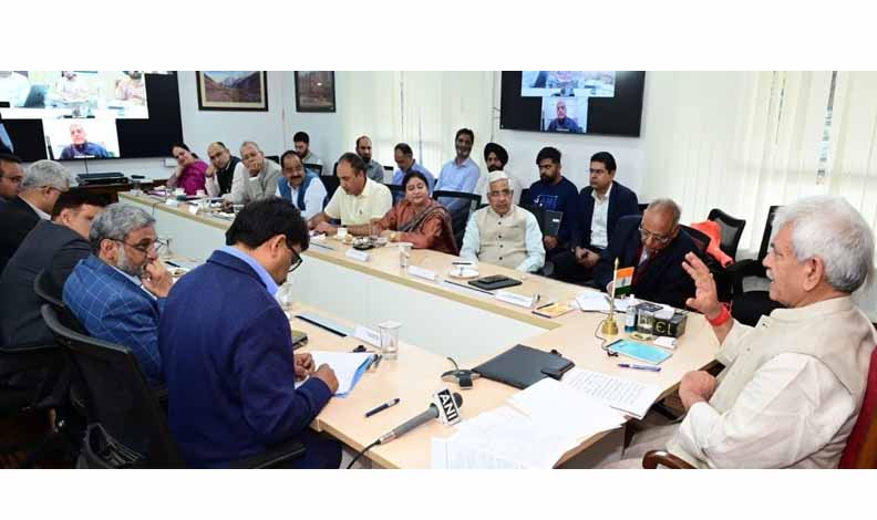 Lt Governor chairs a high-level meeting on 'Future-Ready Governance'