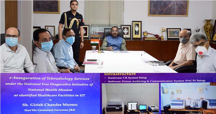 Lt Governor e-inaugurates Tele-radiology services in J&K