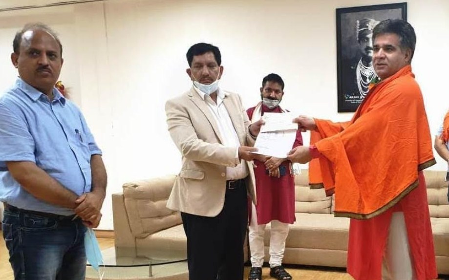 J&K BJP donates another 1 Crore, total 5 Crore donated in PM CARES Fund