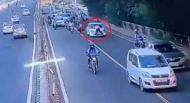 Caught on cam: Delhi cop dragged on car bonnet by traffic violator in Dhaula Kuan