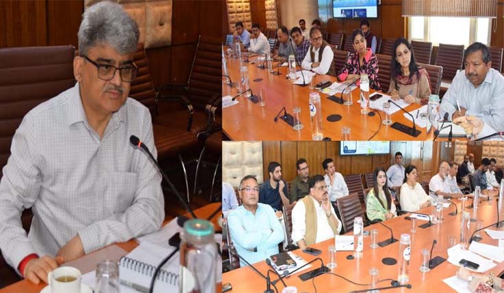 CS reviews progress on JK Samadhan, Kisan Khidmat Ghar, Youth Skill App