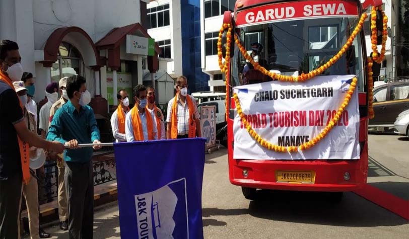 Open-roof Bus For Suchetgarh Border Launched on World Tourism Day in Jammu