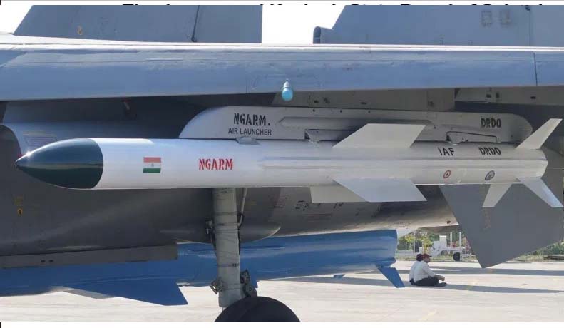 India Test-Fires First Indigenous Anti-Radiation Missile "Rudram"