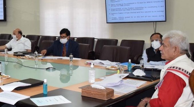 Lt Governor reviews School Education Department’s functioning