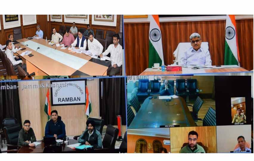 Ramban land subsidence: CS reviews relief, restoration measures