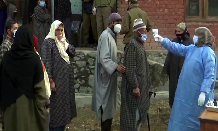 DDC election phase 2nd: Voters come out to vote despite severe cold 6.61 percent votes cast till 9 AM