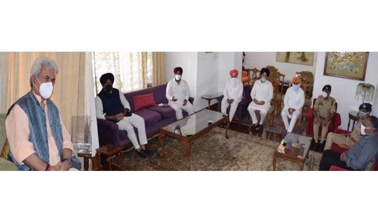 Administration will take appropriate action on the issues faced by the Sikh community living in J&K: LG