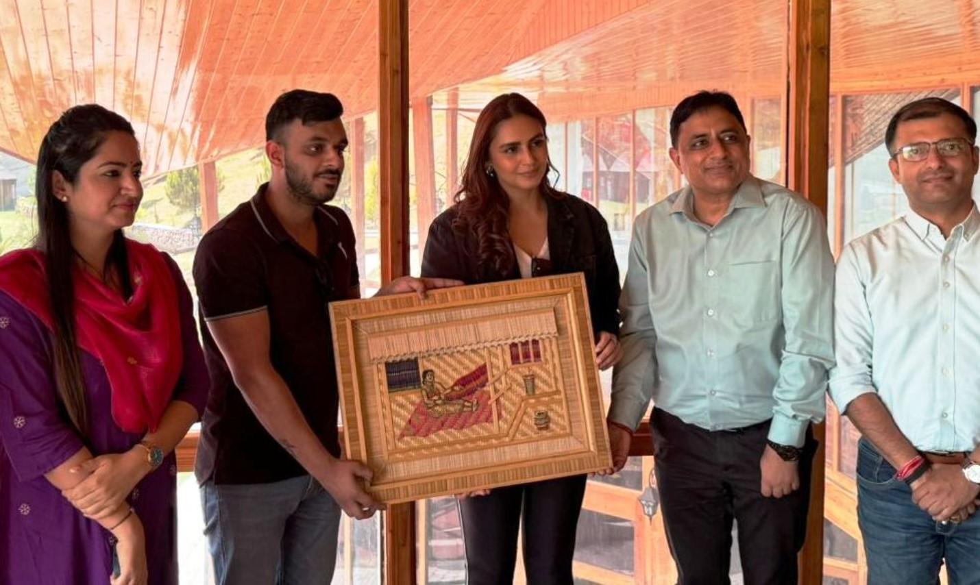 Bollywood Celebrity Huma Qureshi visits Patnitop to promote tourism in Jammu Region