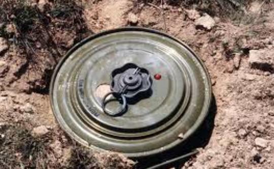 Rusted anti-tank mine found in J-K’s Samba