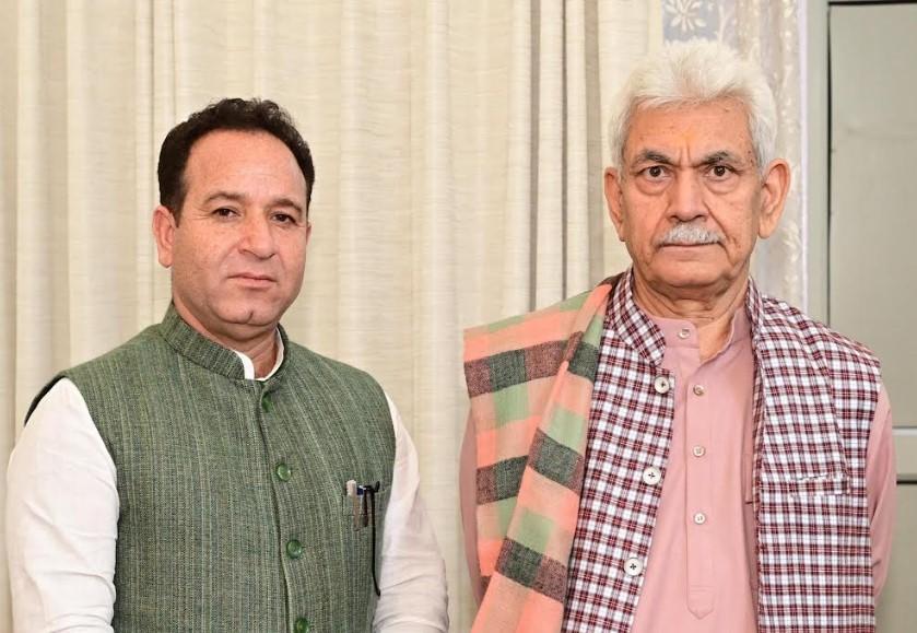 LoP Sunil Sharma meets LG Manoj Sinha, discusses key issues ahead of J&K Budget Session