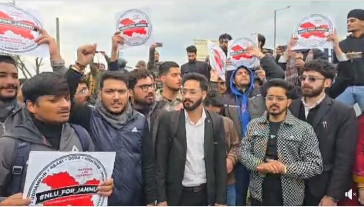 #jammu law Student’s protests #live