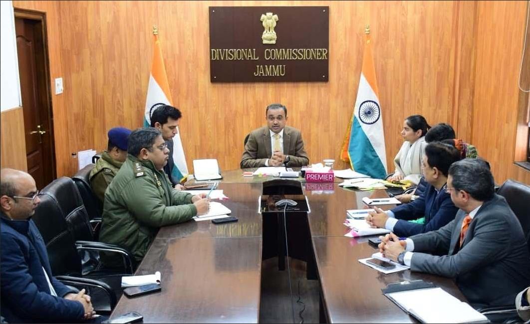 Div Com reviews arrangements for Maha Shivratri Mela 2026 at Shri Shiv Khori Shrine Ransoo