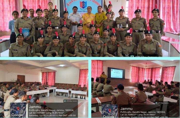8 J&K Girls Bn.NCC Cadets of PSPS GCW Gandhinagar Become Torchbearers of Change in 100-Day Nasha Mukt J&K Abhiyaan