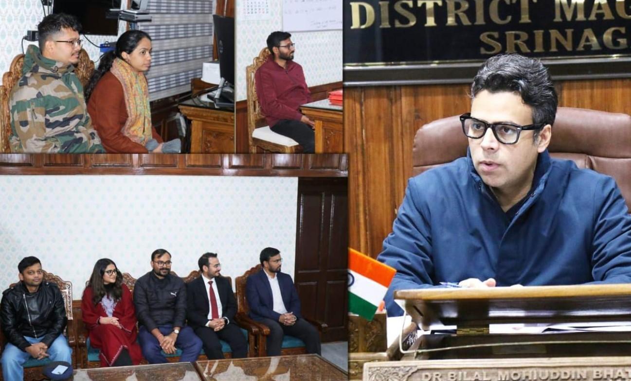 IAS Probationers of AGMUT cadre 2023 batch call on DC Srinagar