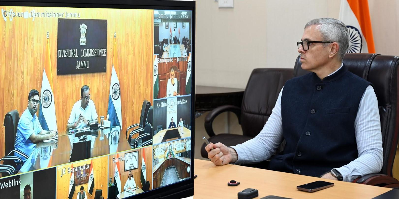 CM Omar Abdullah holds emergency meeting to assess situation in border districts