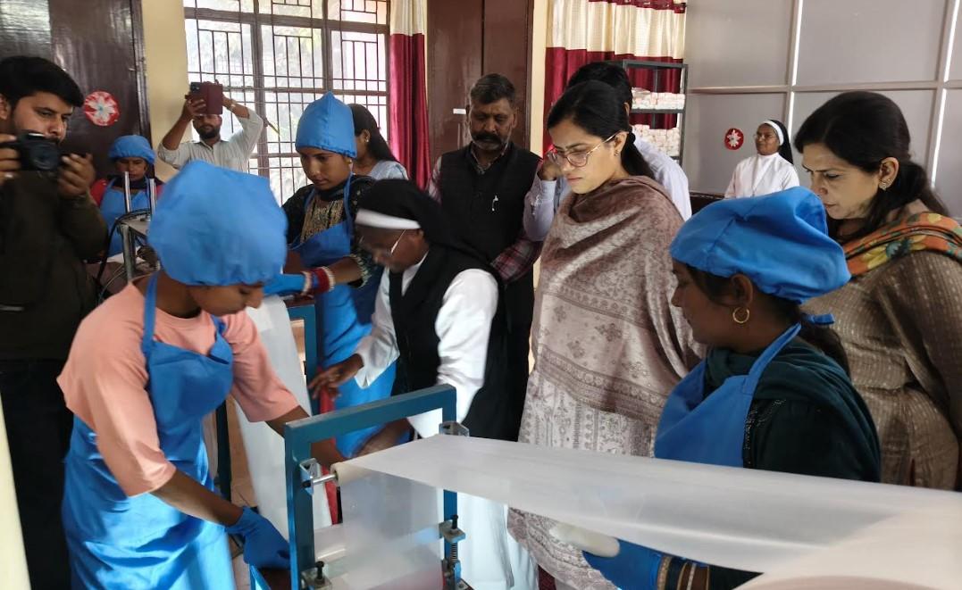 SHG led Sanitary Pad Manufacturing Unit commissioned at Samba