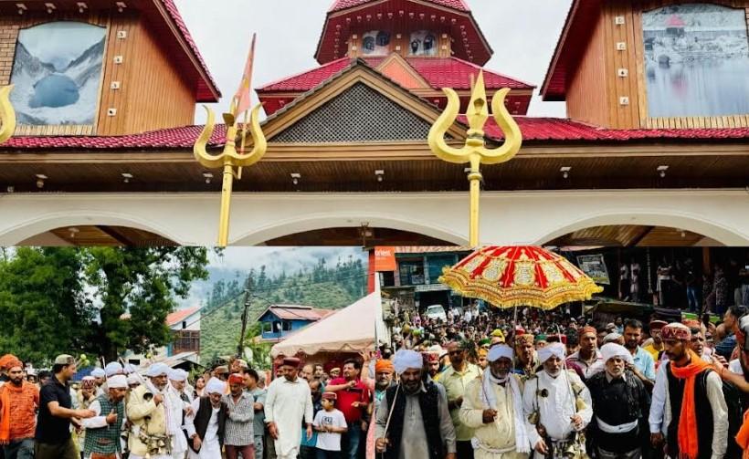 3-Day Annual Kailash Yatra begins in Bhaderwah amid religious fervor, festivity; limited yatris allowed owing to inclement weather