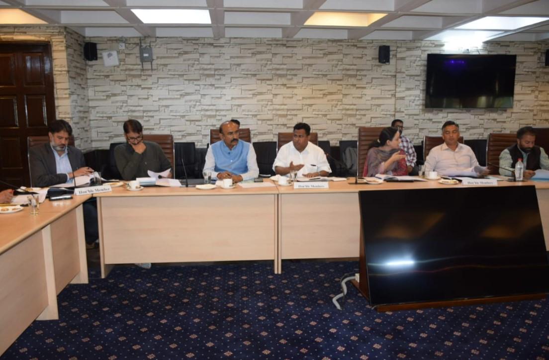 MLA Iftkhar Ahmed Highlights Pir Panjal Development Concerns at Govt Assurances Committee Meeting