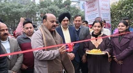 Deputy Chief Minister inaugurates Gandhi Shilp Bazar 2026  at Jammu Haat