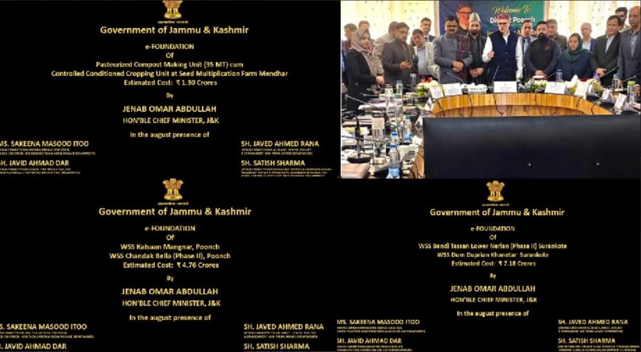 CM Omar Abdullah reviews the development scenario of Poonch District