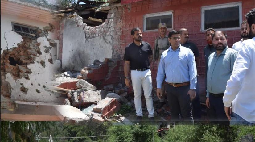 Deputy Commissioner Poonch conducts city tour, inspects shelling hit areas