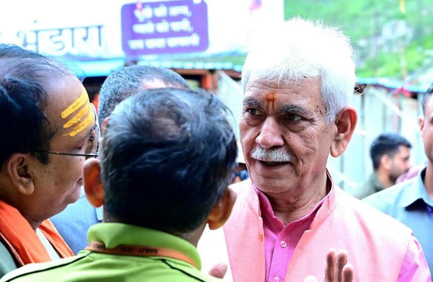 Shri Amarnath Ji Yatra has crossed 3,35,000 mark: LG Manoj Sinha