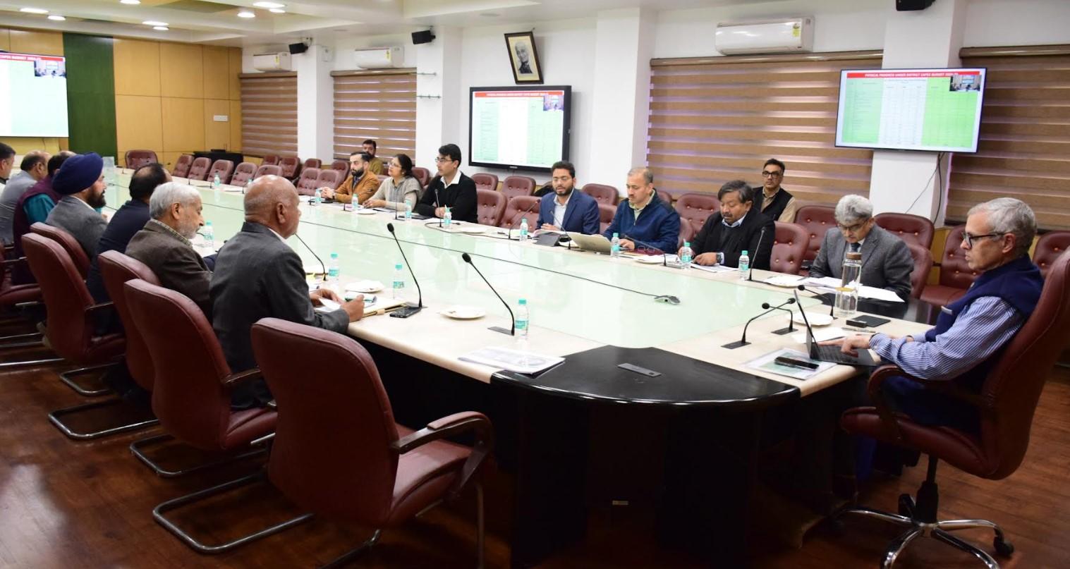 CM Omar Abdullah holds pre-budget consultation with public representatives of Jammu district