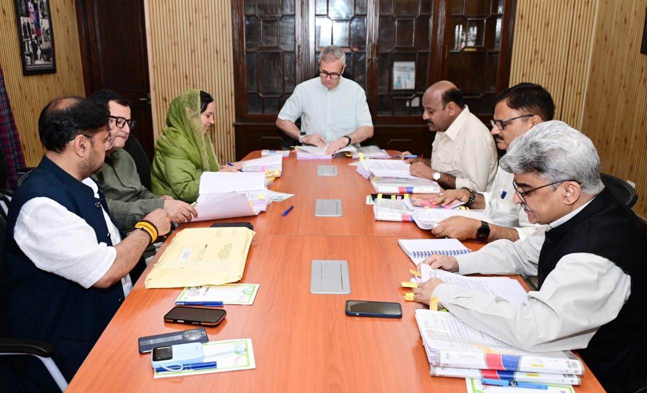 Omar chairs cabinet meeting in Jammu; passenger fairs raised , TA/DA of Ministers , LoP increased