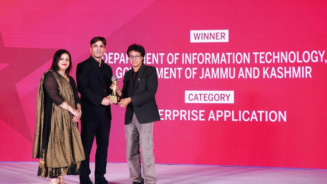 J&K IT deptt wins prestigious “Technology Sabha Award-2025” for e-Unnat