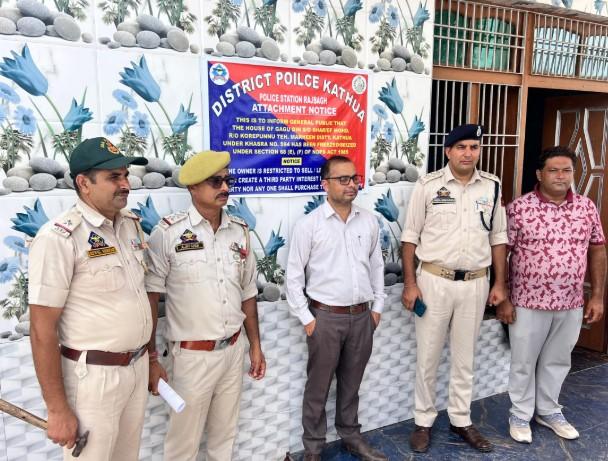 Police attaches drug peddler, his kin's properties worth Rs 1 crore in Kathua