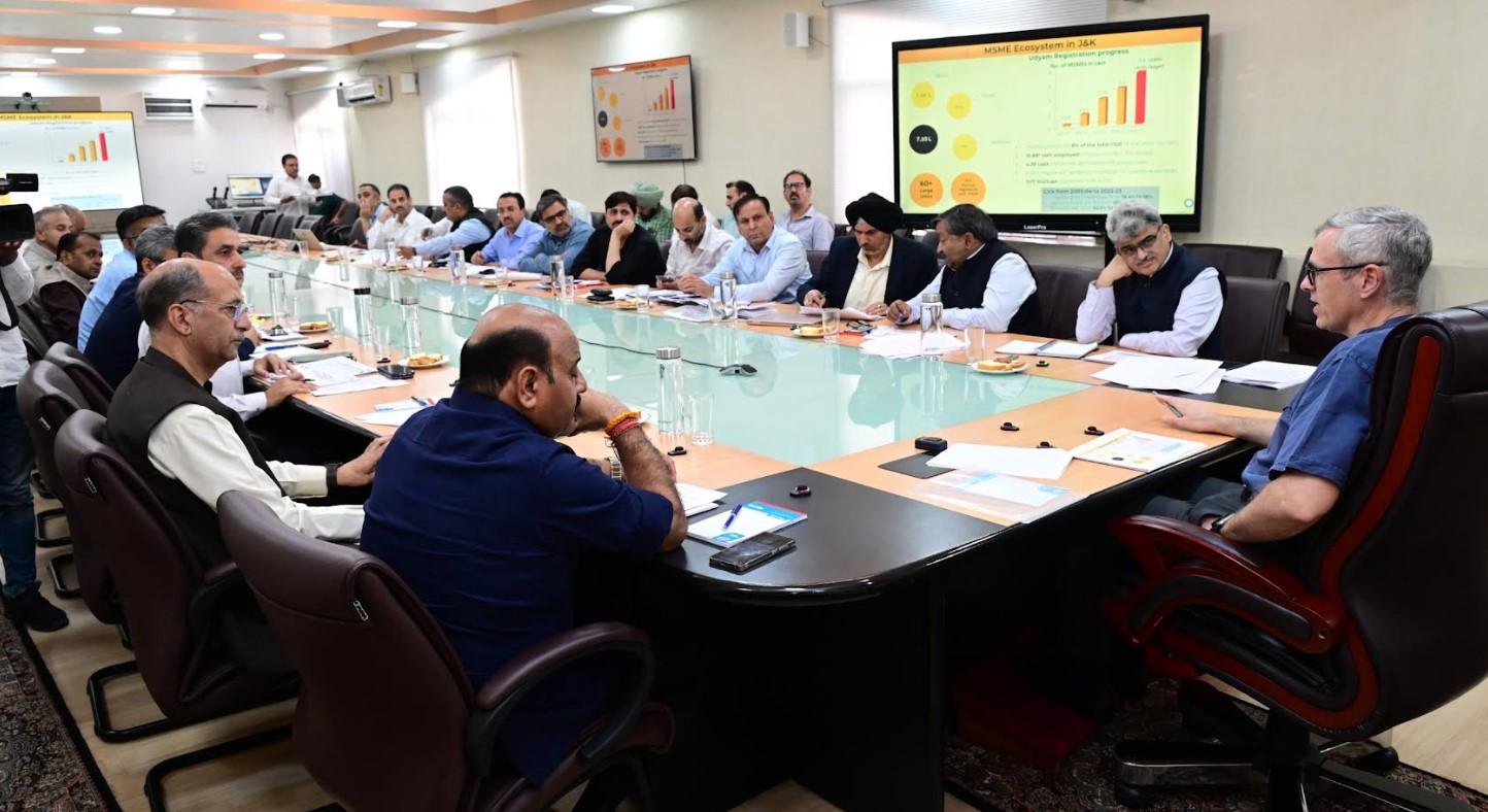 Industrial growth must translate into jobs and livelihoods for youth and artisans: CM Omar Abdullah