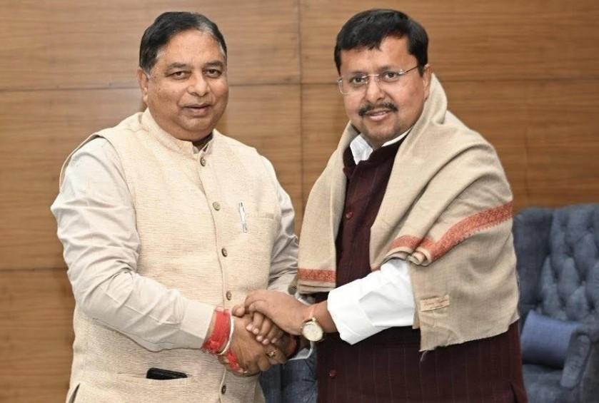 Sat Sharma felicitates BJP National Working President Nitin Nabin, calls his appointment a boost to party’s organizational strength