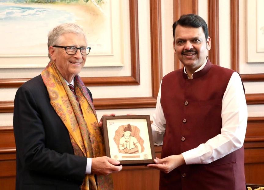 Bill Gates meet CM Devendra Fadnavis