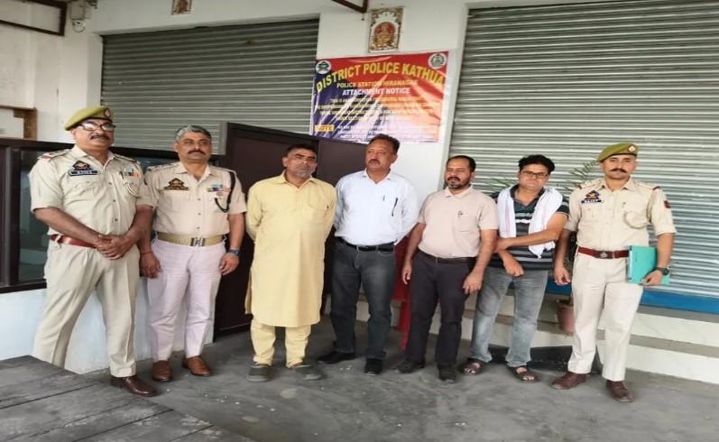 Police attach Rs 1.25 cr property of alleged drug peddler in J&K's Kathua