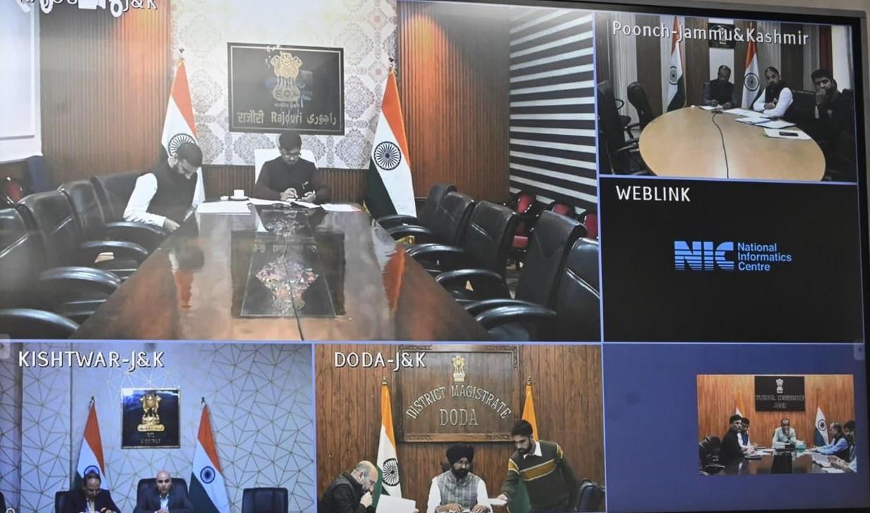 Div Com Jammu reviews arrangements for subsidised Heli Service to Hilly Districts, commencing from Nov 2