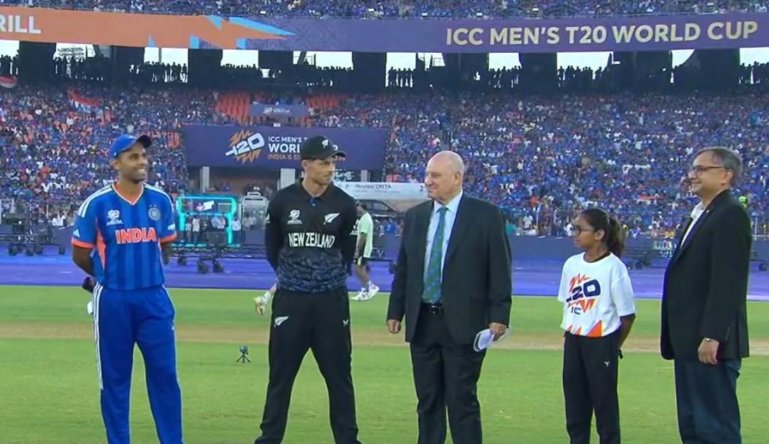 T20 World Cup final: New Zealand win toss and opt to bowl, India to bat first