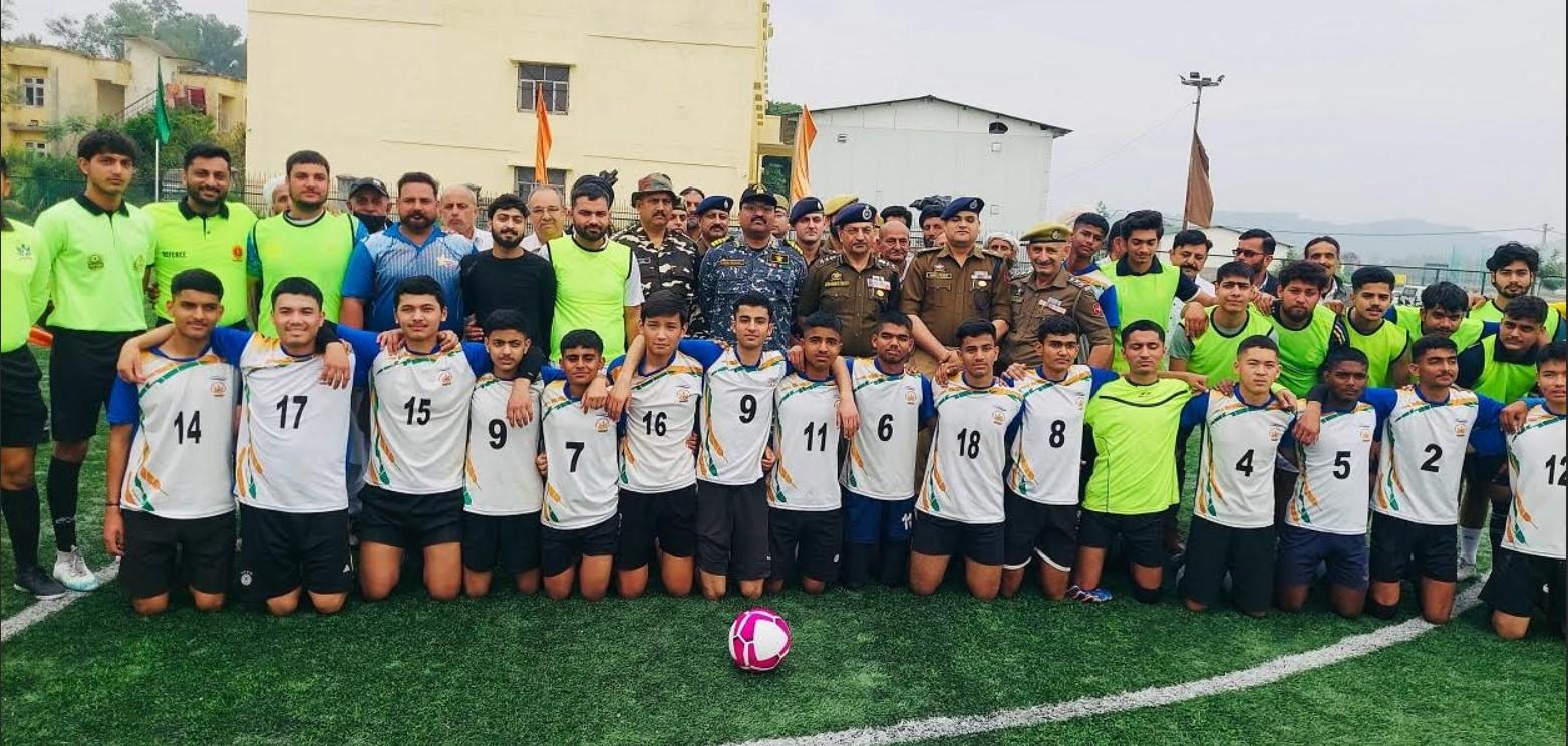 SSP Jammu inaugurates football Tournament at Khel Gaon Ground Nagrota