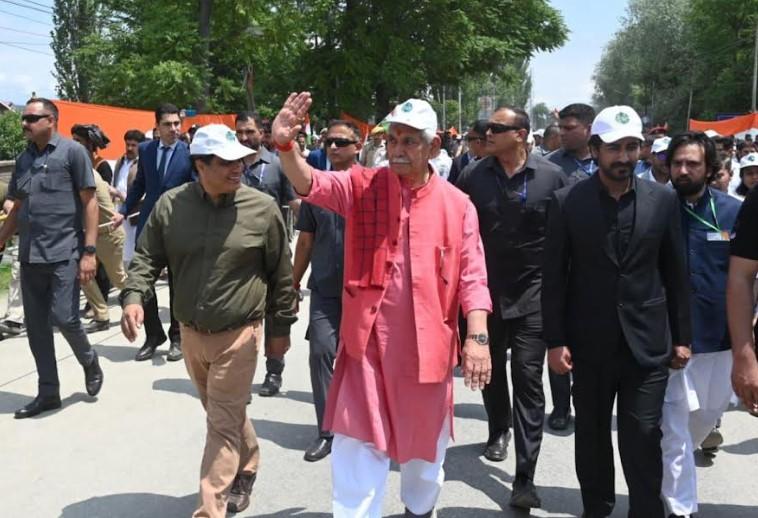 Lieutenant Governor Joined Drug-Free J&K Campaign Padyatra in Baramulla
