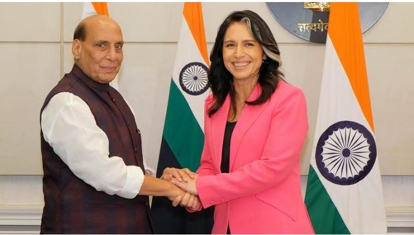 Tulsi Gabbard, Rajnath Singh hold talks; focus on expanding defence ties