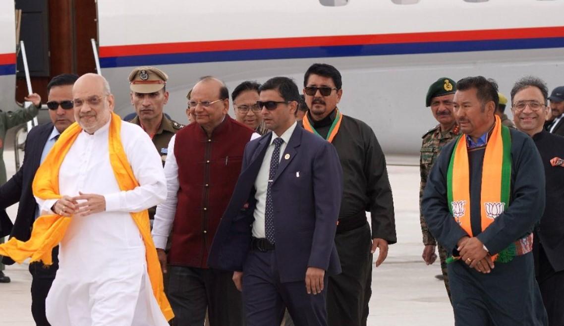 Amit Shah inaugurates exposition of holy Buddha relics in Leh