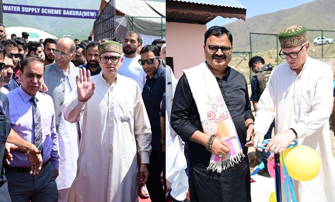 CM Omar Abdullah unveils key development projects, lays foundation for new works in Ganderbal