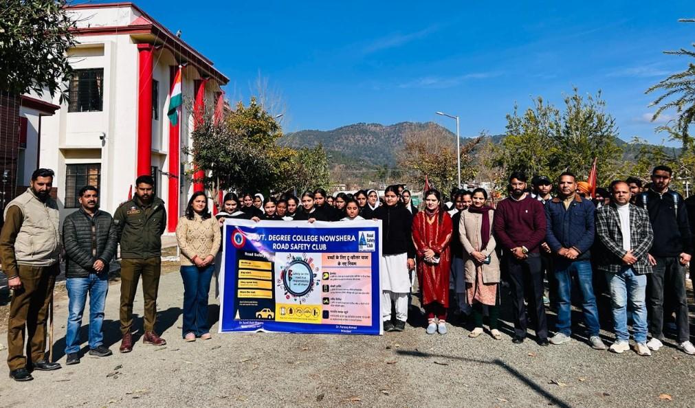 Awareness Rally on National Road Safety organized by Road Safety Club, GDC Nowshera