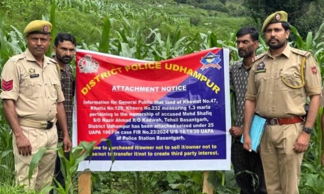 Immovable Property of Terror Accused attached in J&K