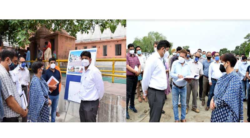 Div com Jammu inspects rejuvenation works on historical temples of Purmandal Tourist circuit