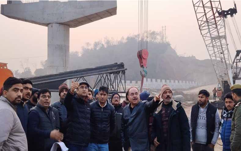 Bhupinder Kumar conducts tour of Delhi-Amritsar-Katra Expressway, Semi Ring road projects