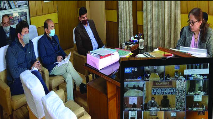 Sheetal Nanda reviews Integrated Watershed Management Projects being executed in J&K