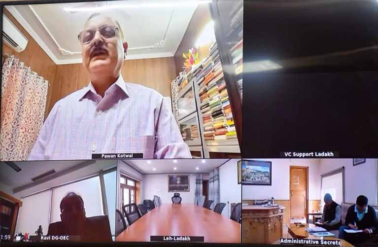 Advisor, UT Ladakh Dr Pawan Kotwal Chairs Virtual Meeting to Review Progress of Puga Geothermal Project